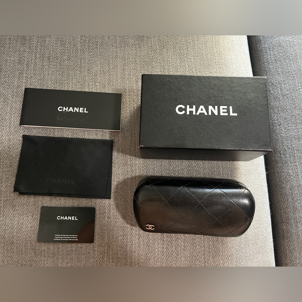 Chanel Sunglasses Box & Case w/ booklet & cleaning cloth